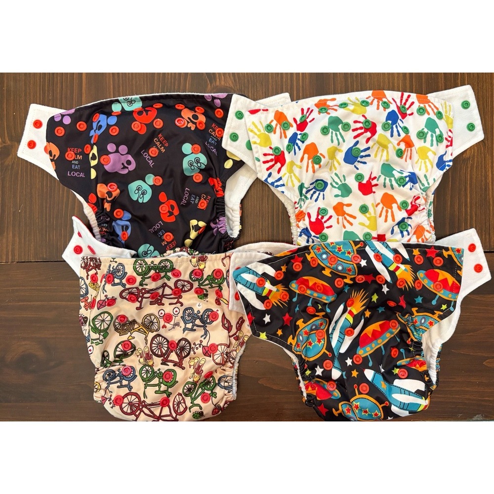 MOOMOO Baby all in one cloth diaper Lot Of 4